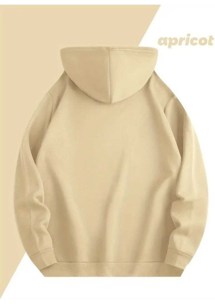 All Things Grow Baskılı Kapüşonlu Cepli Içi Yünlü Bej Sweatshirt fiyatları