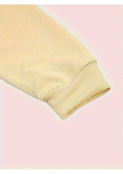 Red 88 Baskılı Bisiklet Yaka Bej Sweatshirt modelleri