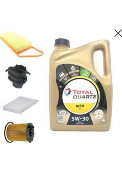 Ineo Ecs 5W-30 Dpf 4lt -Citroen C5 Euro5 1.6 Uyumlu Dizel Yağ Bakım 5li Set modelleri