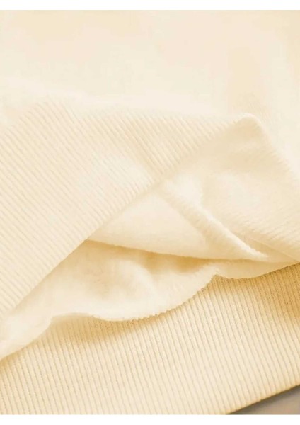 Find Your Balance Baskılı Bisiklet Yaka Bej Sweatshirt fırsatları