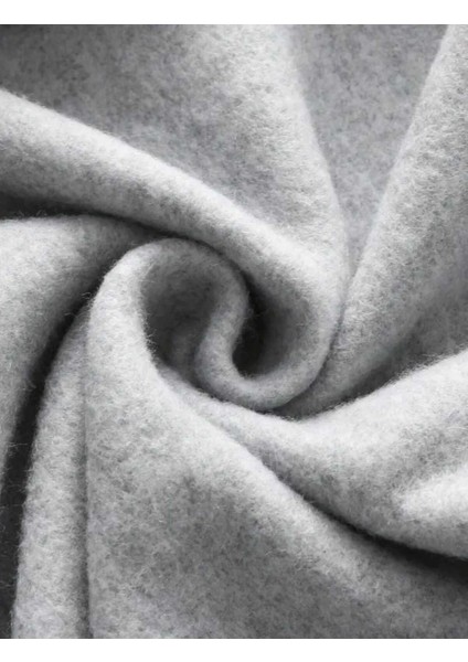 Bubble Milk Baskılı Kapüşonlu Cepli Içi Yünlü Gri Sweatshirt indirimleri