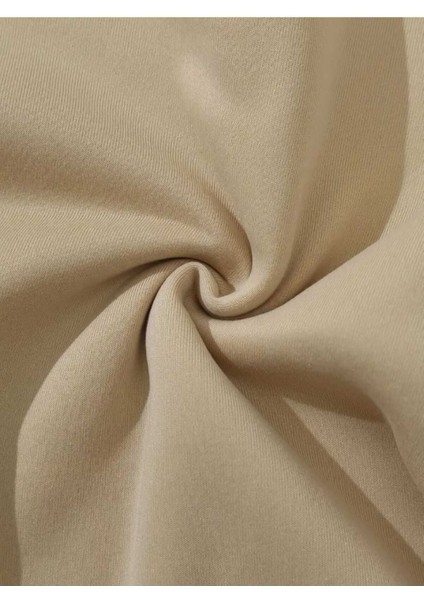 Throat Punch Baskılı Bisiklet Yaka Bej Sweatshirt indirimleri