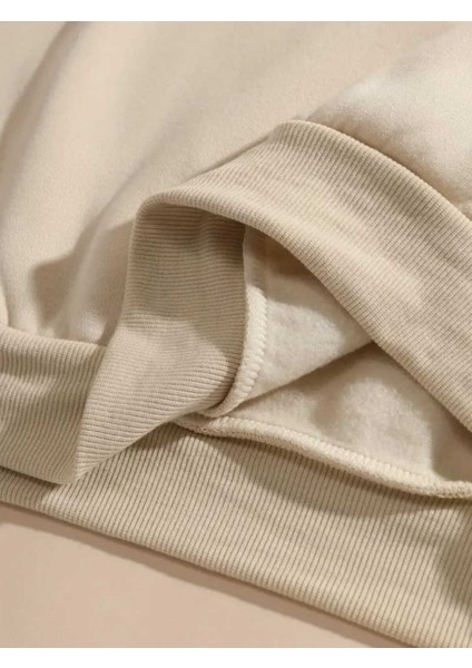 Bratz Arka Baskılı Kapüşonlu Cepli Pamuklu Bej Sweatshirt indirimleri