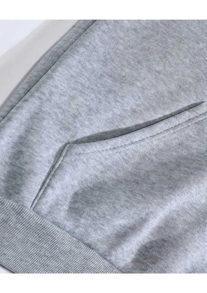 Order Control Baskılı Kapüşonlu Cepli Pamuklu Gri Sweatshirt fırsatları