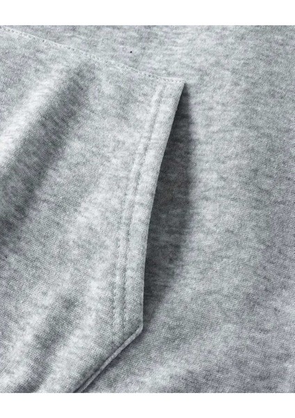 Hibiscus Baskılı Kapüşonlu Cepli Pamuklu Gri Sweatshirt fırsatları