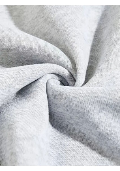 Siyah Desenli Kurdele Baskılı Bisiklet Yaka Gri Sweatshirt indirimleri