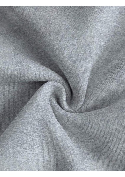 Basic Bisiklet Yaka Içi Yünlü Gri Sweatshirt indirimleri
