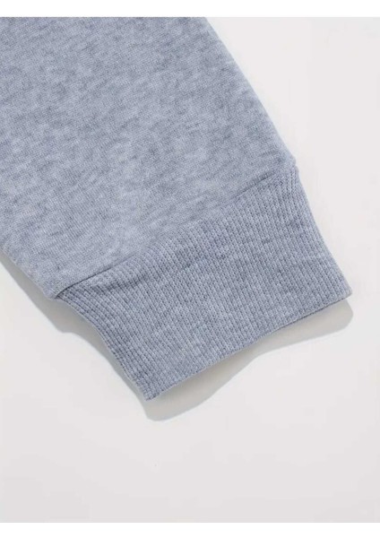 Throat Punch Baskılı Bisiklet Yaka Gri Sweatshirt fırsatları