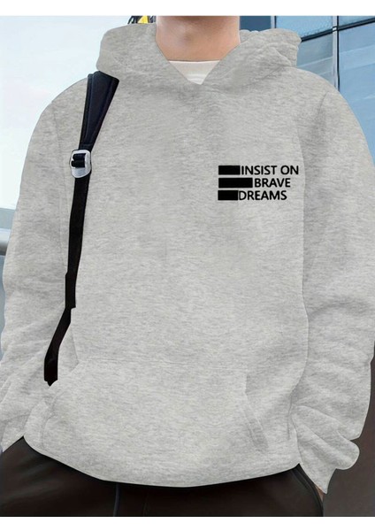 Insıst On Baskılı Yorgan 2 Iplik Sweat Kapüşonlu