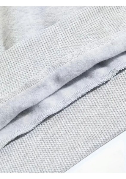 Sevimli Ayı Baskılı Bisiklet Yaka Gri Sweatshirt fırsatları