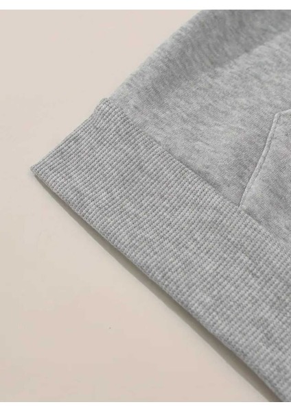 Horror Princess Arka Baskılı Kapüşonlu Cepli Pamuklu Gri Sweatshirt fırsatları