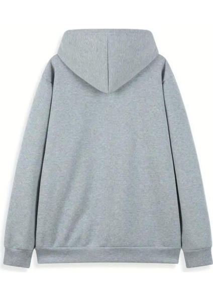 2025 Yeni Yıl Desenli 2 Iplik Şardonlu Cepli Kapüşonlu Sweatshırt fiyatları