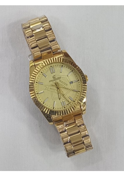 Çelik Kordonlu, Takvim Göstergeli, Altın Sarısı,su Geçirmez, 2 Yıl Garantili Kol Saati fırsatları