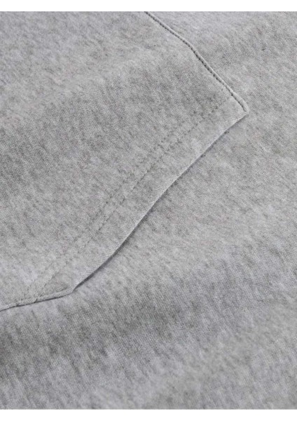 Stitch Arka Baskılı Kapüşonlu Cepli Içi Yünlü Gri Sweatshirt fırsatları