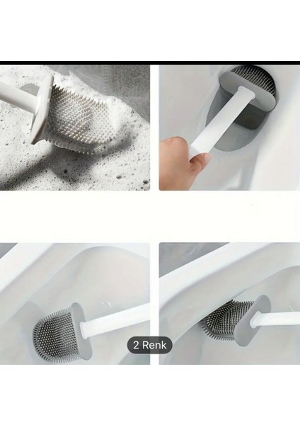 Pratik ve Hijyenik Silikon Duvara Monte Klozet Fırçası, Rahat Kullanım modelleri