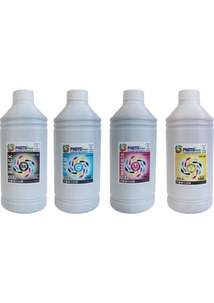 Hp Yazıcılar Için 4 Renk 1000 ml Japon Mürekkep Seti