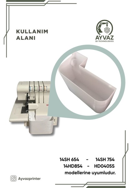 Kumaş Haznesi Için Overlok Makinesi Parçası, Güçlü ve Dayanıklı Tasarım modelleri