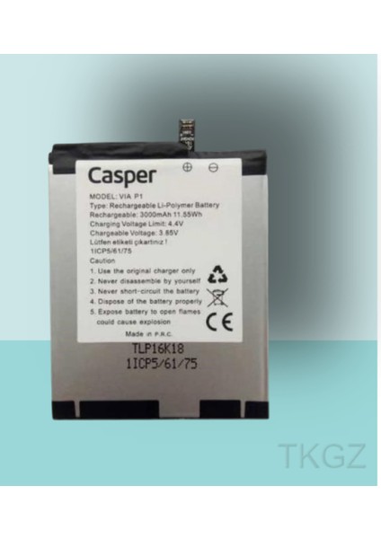 - Casper P1 Batarya Pil Orijinal Sıfır
