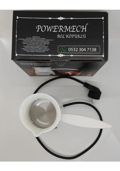 Bolluklu Köpüklü Elektrikli Cezve, 4 Fincan, 330 Ml, Beyaz Renk fiyatları