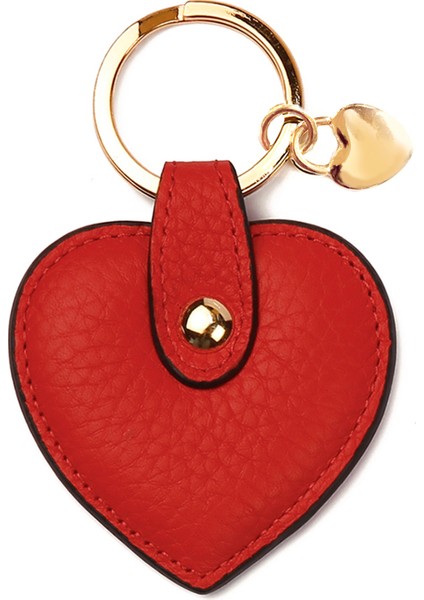 Deri Kalp Anahtarlık