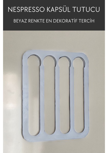 Duvar Tipi Kapsül Kahve Tutucu, Beyaz, Pratik ve Şık Tasarım fiyatları