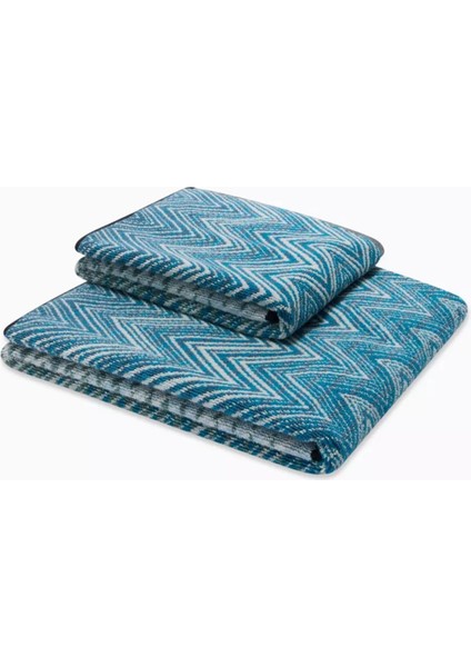 Taş Havlu Takımı 2’li, Pamuklu & Emici, Zikzak Desenli