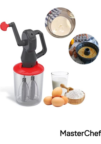 Pratik Kollu El Mikseri, Çok Amaçlı Karıştırma ve Çırpma Aleti Siyah