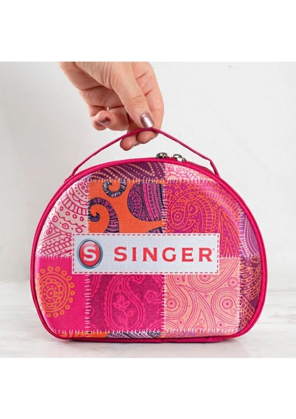 Mini Dikiş Çantası 20X15 Cm, Şık ve Kullanışlı Pembe Saklama Çantası