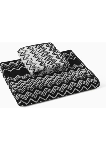 Keith 2’li Havlu Seti, Pamuklu, Jakarlı ve Zikzak Desenli