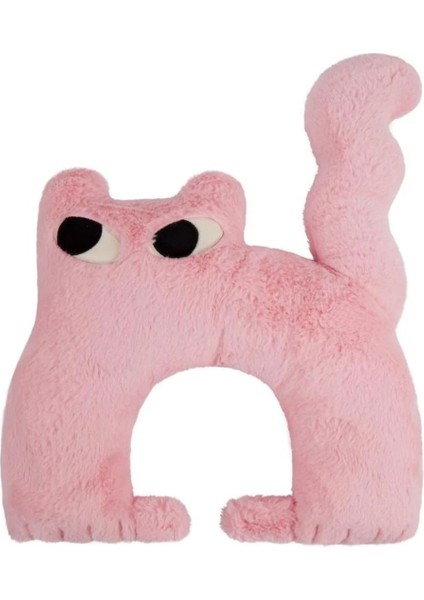 Pembe Pamuk Dolgulu Bebek Yastığı, 0-12 Ay Için Baş ve Boyun Desteği