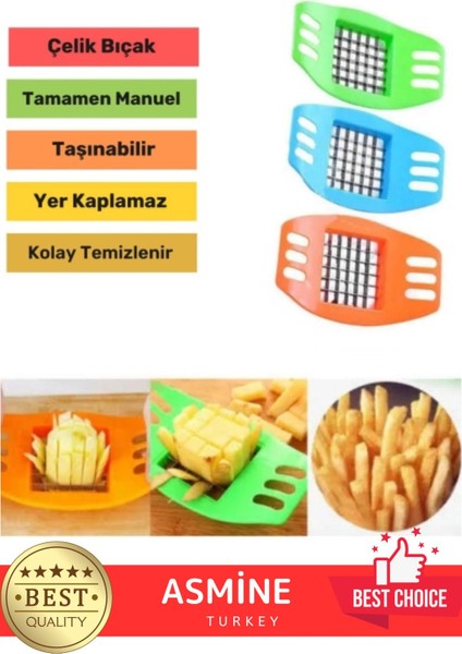 Yeşil Pratik Patates Soğan Doğrama Kesme Aleti, Uzun Ömürlü ve Kolay Temizlenir modelleri