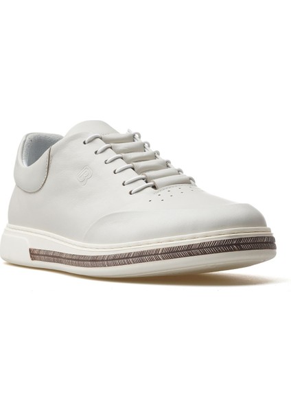 H1047 Kırık Beyaz Erkek Hakiki Deri Casual Ayakkabı fırsatları