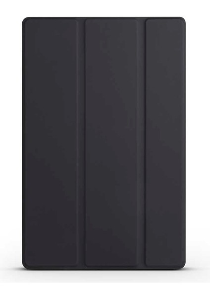 Galaxy Tab A8 10.5 SM-X200 (2021) Uyumlu Zıvo Smart Cover Standlı 1-1 Kılıf-Siyah