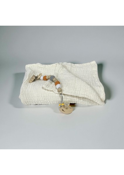 %100 Pamuk Müslin Bebek Battaniyesi Ivory Renk 100X120 cm – Yumuşak ve Nefes Alabilir modelleri