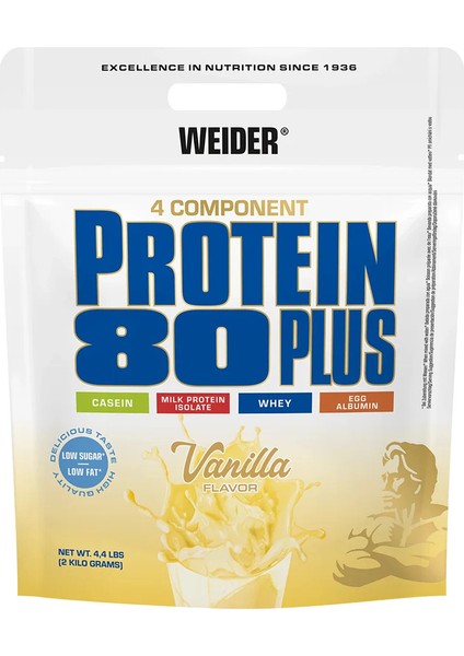 Kazein Izole Whey Protein 80 Plus 2 kg 66 Servis