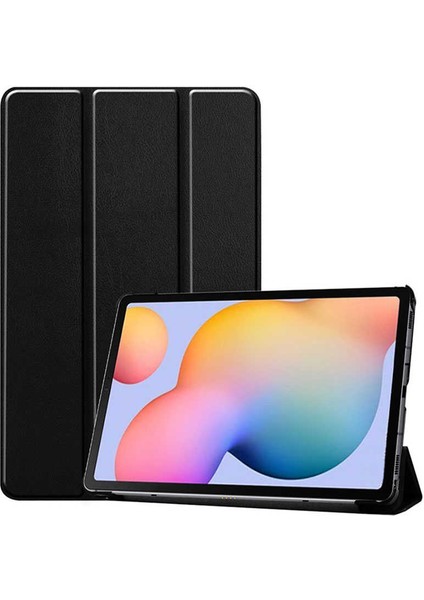 Galaxy Tab A7 10.4 T500 (2020) Uyumlu Zıvo Smart Cover Standlı 1-1 Kılıf-Siyah