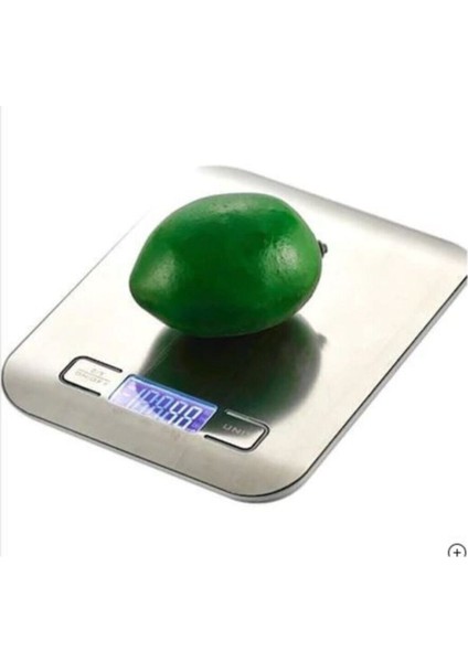 Inox Dijital Hassas LED Mutfak Terazisi 5 Kg, Güçlü ve Şık Tasarım