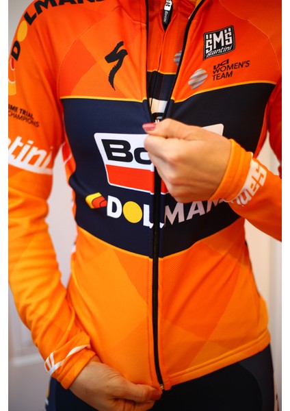 Boels Dolmans Uzun Kollu Unisex Takım Forması RE2160757BD