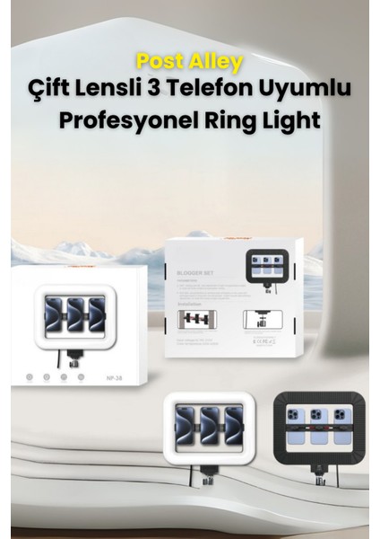 Çift Lensli Profesyonel Ring Light fırsatları