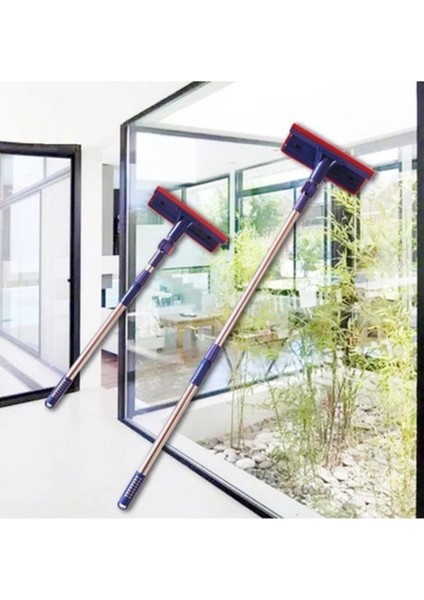 Çift Taraflı Teleskopik Mikrofiber Cam Silme Aparatı, Pratik ve Kullanışlı fiyatları
