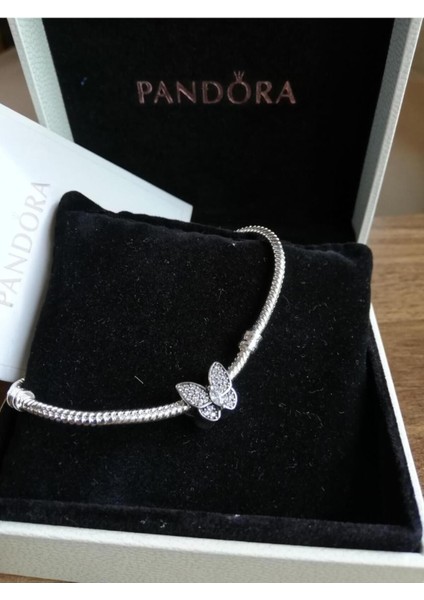 925 Ayar Gümüş Muhteşem Kelebek Charm Boncuk 1 Adet