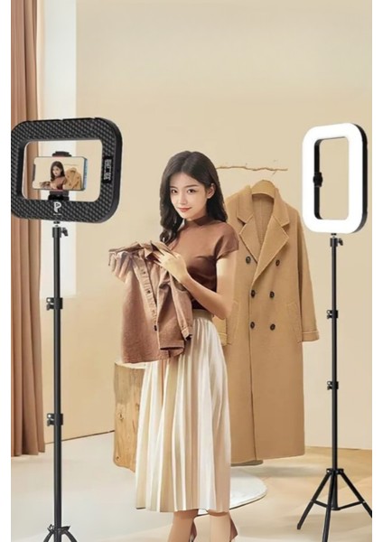 Çift Lensli 3 Telefon Uyumlu Profesyonel Ring Light
