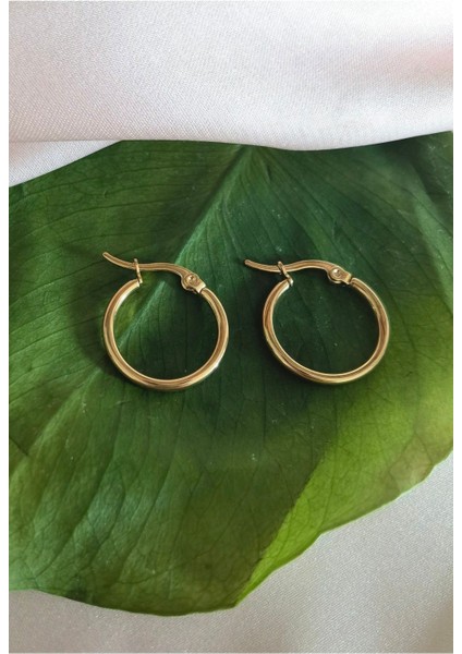 Cerrahi Çelik Gold Halka Küpe - 2 cm - 1 Çift fiyatları