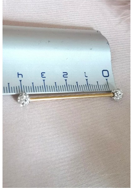 Cerrahi Çelik Shambala Köprü Piercing / Endüstriel Piercing - Bar Uzunluğu 38 mm - 1 Adet fiyatları