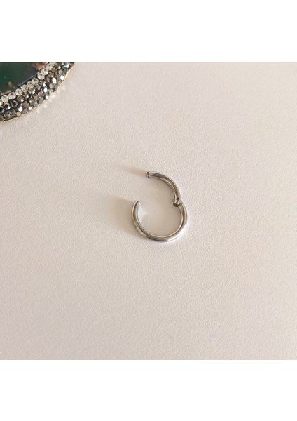 Cerrahi Çelik Kilitli Halka Piercing-Lock- 1 Adet