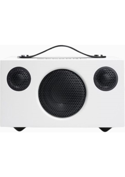 T3+ Beyaz Taşınabilir Bluetooth Hoparlör, Uzun Pil Ömrü, Kompakt Tasarım