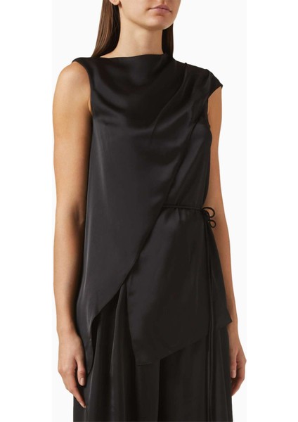 Gemma Drape Belili Üst - Şık Detaylar ve Asimetrik Kenar ile Gün Boyu Rahatlık