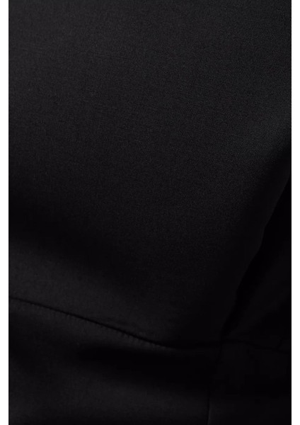 Virgin Wool Karışımlı Dar Kesim Top, Siyah fırsatları