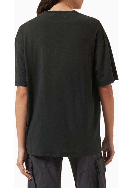 1996 Logo Stamp T-Shirt - Siyah - Pamuk-Dokuma Içeriği (85% Pamuk, 15% Keten) modelleri