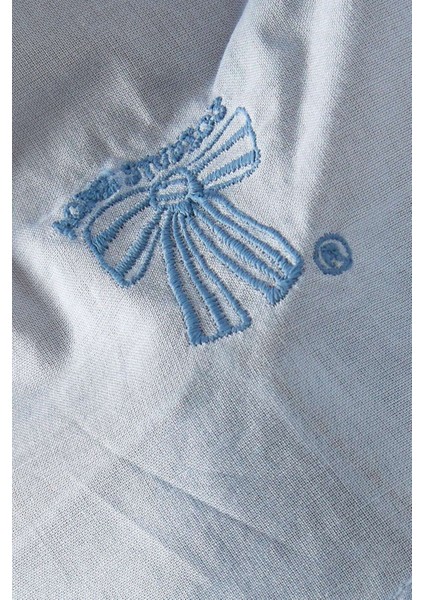 Şeffaf Volanlı Bluz - Mavi - %100 Polyester, Zarif ve Rahat Tasarım fırsatları